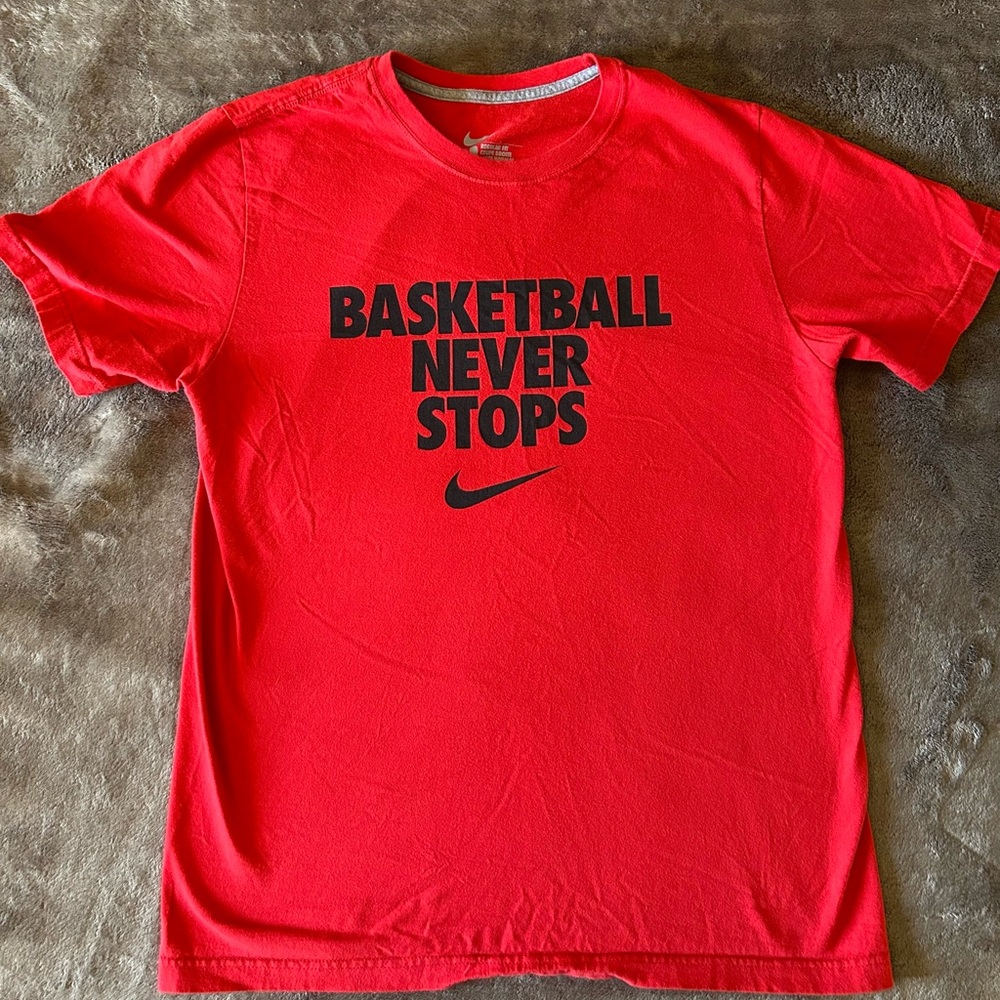 Nike Red Basketball Short Sleeve Tee